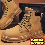 Cowboy boots Retro leather shoes Men's Doc Martens work shoes