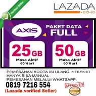 isi ulang inject axis data 25gb dan 50gb jumbo paket data axis murah axis mini axis owsem agen kuota