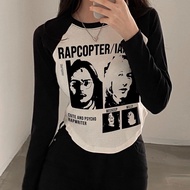 Zayden Fashion - Women's Top Longsleeve Rapcopter Long Sleeve T-Shirt Iambad GC-001