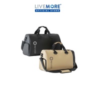 [CAMPAIGN GIFT] Mayer PU-Coated Oxford Travel Bag - Black/Khaki Random Colour