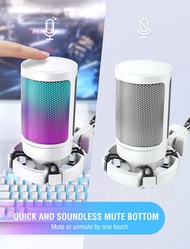FIFINE A6V USB Condenser Gaming Microphone for PC PS4 PS5 MAC with Pop Filter Shock Mount&Gain Contr