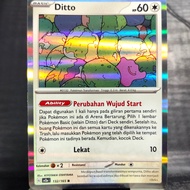 Ditto SV2a 132/165 R Holo Foil RegG Pokemon TCG Indonesia Card (Free Sleeve)