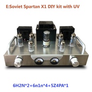 เสียง6n2 6p1เครื่องขยายเสียงหลอดสูญญากาศกดดึงเครื่องขยายเสียง Diy ชุดสปาร์ตัน T1ชั้น A หลอดแอมป์8วัต