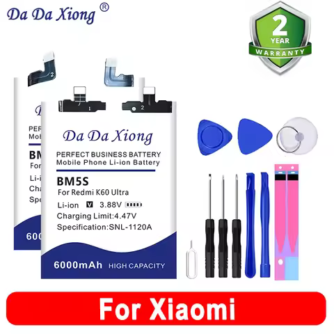 Battery For Xiaomi Redmi Note Fold 2 Play CC9e 11T 13T K50 CC9 K60 K70 Pro Ultra Pocophone Poco X4GT