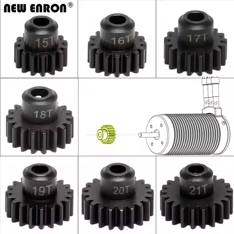 15T 16T 17T 18T 19T 20T 21T 1.0M 6491X Steel Motor Pinion Gear for RC Car Traxxas 1/5 XMaxx XRT 8S 1
