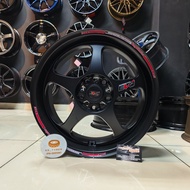 [1PC] New Sport Rim 17inch Evo RegaMaster 17X7.5JJ ET38 5H113 Satin Black