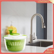 [Lovoski2] Vegetable Dryer 5.3 Ot Fruit Washer Salad Mixer for Household Kitchen Onion