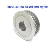 Pulley Gear AF Type HTD5-38T-17mm.With Key Slot