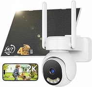 Tical 24/7 Recording AOV 4G Outdoor Surveillance Camera with SIM Card, 2K LTE Camera with 12000 mAh 