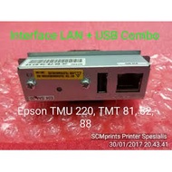 Epson TMU 220 / TMT 88 IV / TMT 82 Network Ethernet Card UB E04 USB UB-E04 Epson Lan Interface