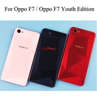 Bpts- Black/Red/Pink/Silver For Oppo F7 / Oppo F7 Youth Edition / Oppo A3 Back Battery Cover Door Housing Rear