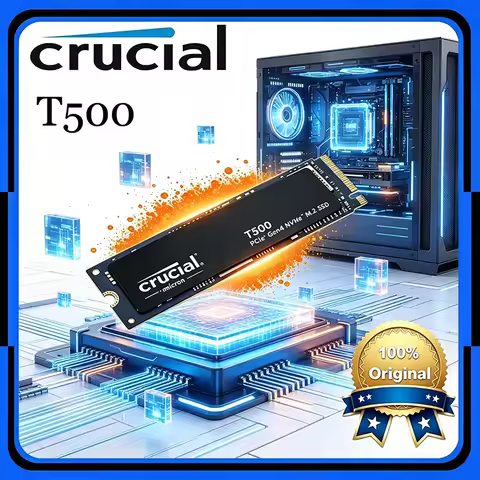 Crucial T500 SSD 1TB Gen4 NVMe M.2 SSD 7300MB/s Gaming Internal Solid State Drive for PS5 Laptop PC 