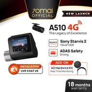 [New Launch] 70mai A510 Dash Cam Dual Vision Car Recorder with GPS ADAS