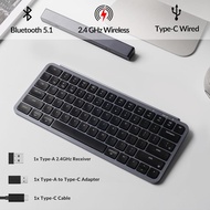 Keychron B1 Pro Ultra-Slim ZMK/Launcher Wireless Bluetooth 2.4 GHz/Wired Connection Keyboard for Mac