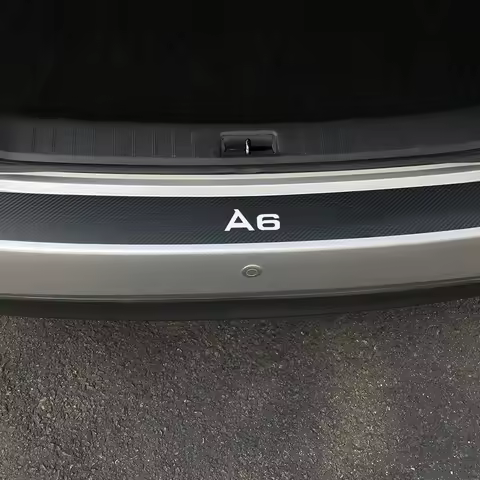 For Audi A6 C6 4F C5 C7 4G C8 Car Sticker Auto Rear Bumper Guard Protector Decals Waterproof Sport S