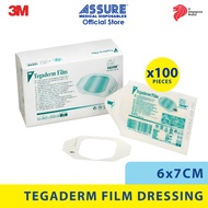 3M Tegaderm Transparent Film Dressing, 6cm x 7cm, 1624W, Box of 100s