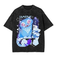 Hot KPOP Demon Hunters Saja Boy prints Short Sleeve Vintage Summer Cotton Crew Neck Oversize Clothes