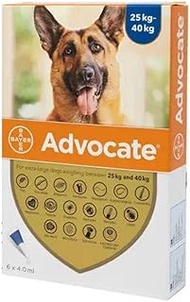 Bayer Advocate Spot On For Extra Large Dogs 400 (25kg) 6 Pipettes