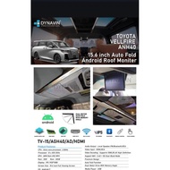 TOYOTA VELLFIRE ALPHARD ANH40 2024 2025 DYNAVIN 15.6 INCH ANDROID ROOF MONITER MONITOR