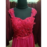 Preloved pink fuchsia gown