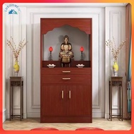 Storage Cabinet with Deity Statue Niche Buddha Statue Altar Home Altar Cabinet Ancestral Altar Shrin