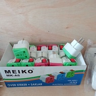 Meiko MK-A6 Over Plug + Switch/Over 2-Prong UNIVERSAL TRAVEL Adapter CHARGER