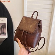 AXIOM PU Backpack, Solid Color Small Pack Solid Color Shoulder Bag, Portable PU Handbag Korean Style