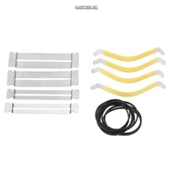 NARCISSUS13A0E Guitar String Spreader, Silver Metal+Rubber Band Fingerboard Guards, Premium Fret Pol