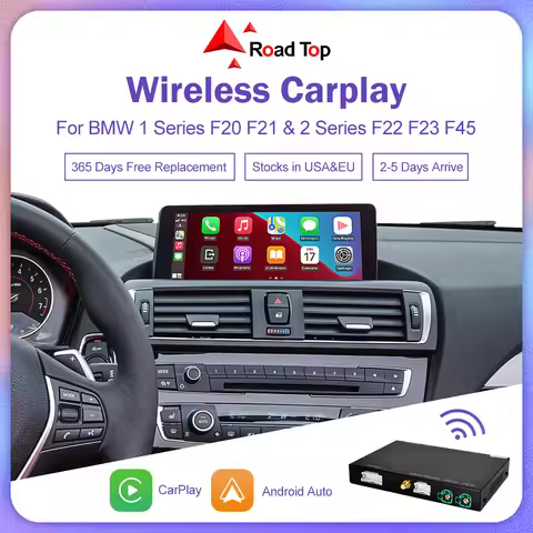 WirelessCarPlay For BMW Series 1 2 F20 F21 F22 F23 F45 2012-2020 NBT EVO with Android Auto Mirror Li