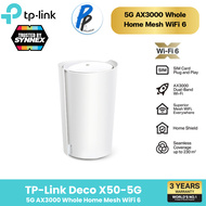 TP-Link ⚡️เร้าเตอร์ใส่ซิม 5G⚡️Deco X50-5G เราเตอร์ใส่ซิม 5G AX3000 Whole Home Mesh WiFi 6 Gateway ใส