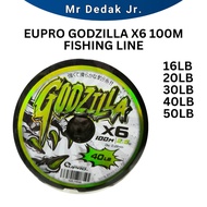 [1 UNIT] EUPRO GODZILLA X6 100M FISHING LINE 100% BRAIDED LINE BRAID FISHING FRESHWATER SALTWATER BO