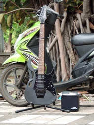 PAKET TINGGAL GENJRENG GITAR ELEKTRIK IBANEZ JEM PIA