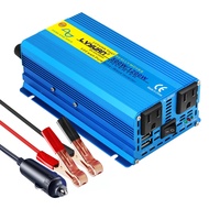 LVYUAN 500 watts 1000 (Peak) Pure Sine Wave Car Power Inverter 12V DC to 110V/120V AC Converter with