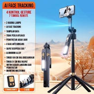 Cl12p 180cm Selfie Stick Auto Ai Face Tracking Quad Stand 360 Rotation Gimbal Tripod Stabilizer With