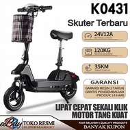 EBuy 10 Inch Folding Electric Scooter 35km Battery Life Disc Tire Outdoor Motorcycle Foot Scooter