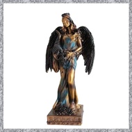 (TFAW) Blindfolded Fortuna Statue Ancient Greek Roman Goddess of Fortune Vintage Blue Luck Sculpture