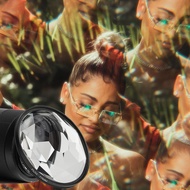 PUYI  49/52/55/58/62/67/72/77mm Photographic Foreground Bokeh Glass Brushed Kaleidoscope Split Image