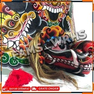 (Super) Barongan Telon Vip Size 22 Full Wood Barongan Caplokan Kayu Nk66