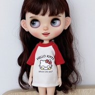 Blythe Baby Clothes ob24 19 Joint Body azone Barcobie licca Doll Clothes Raglan Shoulder Sweatshirt