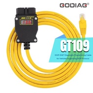 GODIAG GT109 DOIP ENET Programming Cable for BMW Benz VAG JLR Volvo DoIP with Voltage Display Replac
