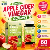 【Buy Two Get One Free】Taishin Taishou 排毒苹果醋软糖(0糖版本) 有机熟成红地厘苹果醋 Apple Vinegar Gummy Gula-gula Kunyah 