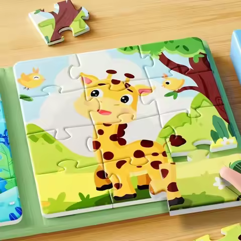 Children's Magnetic Puzzle 3-6 Year Old Baby Educational Toys Children's Montessori Baby DIY Early E