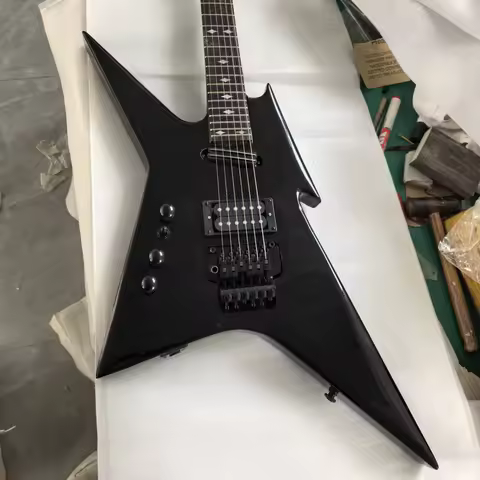 Left-handed Electric Guitar 6 String Double Locking Tremolo Bridge System Professional Guitar