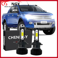 สำหรับ FORD RANGER T6 2012-2015 (ไฟหน้า) - ชุดแปลงไฟหน้าแบบ LED ด้านหน้า 6000K 12V-32V สีขาวจำนวน 2