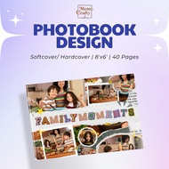 Photobook Design Service 8"x6" Imagewrap Hardcover 40 Pages