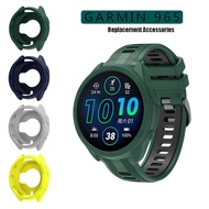 For Garmin Forerunner 965 Silicone Soft Frame Bumper Armor Deisgn Cover Case