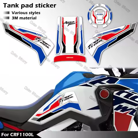 CRF1100L Fuel Tank Pad Sticker Oil Gas Cap 3D Decal Cover Protector Waterproof For crf1100l africa t