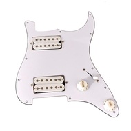 11 Hole Loaded Prewired Guitar Pickguard Guard Plate with HH Pickups for Guitar Strings Parts and In
