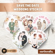 Save The Date Wedding Stickers 10's Invitation Stickers