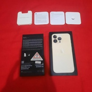 dus box iphone 13 pro warna gold original 100% copotan ibox lengkap manual book